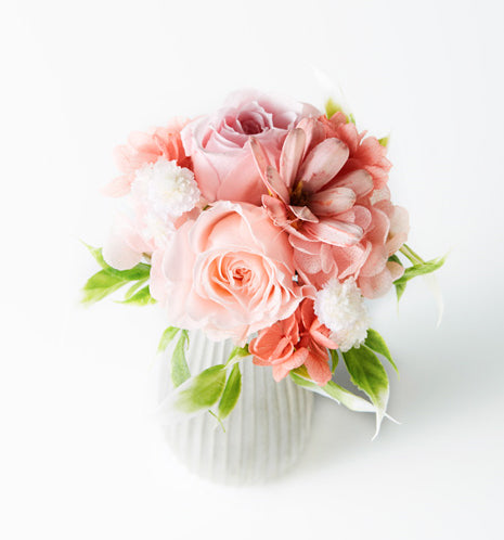 NORIKA(ノリカ)プリザーブドフラワー(ライトピンク)Mサイズ