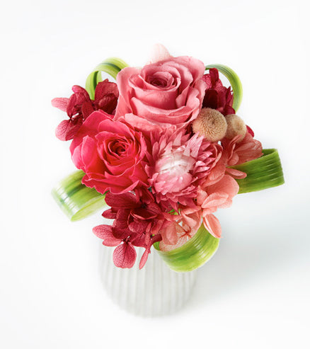 NORIKA(ノリカ)プリザーブドフラワー(ディープピンク)Mサイズ