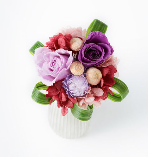 NORIKA(ノリカ)プリザーブドフラワー(ディープパープル)Mサイズ