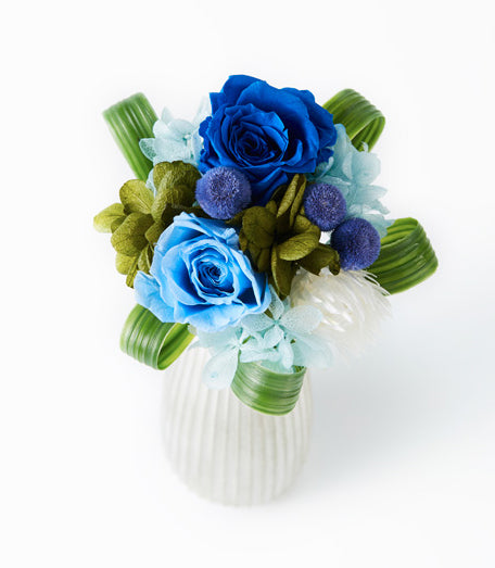 NORIKA(ノリカ)プリザーブドフラワー(ディープブルー)Mサイズ