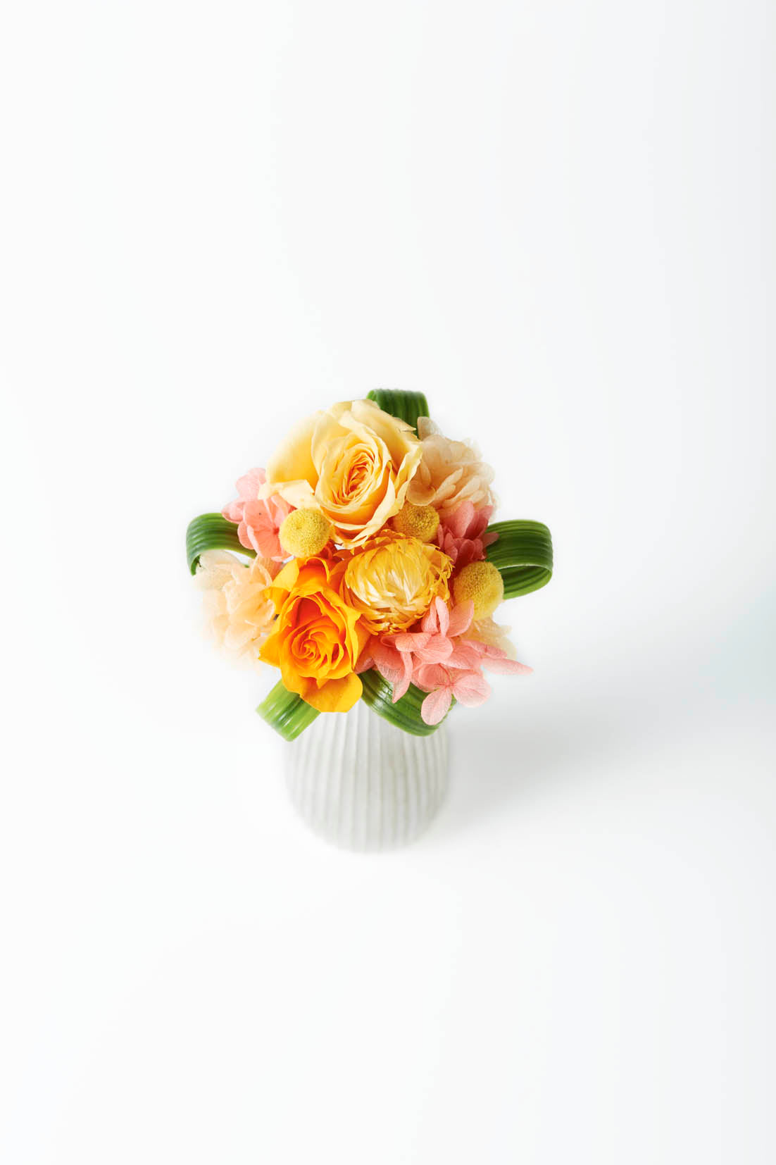 NORIKA(ノリカ)プリザーブドフラワー(ディープオレンジ)Mサイズ