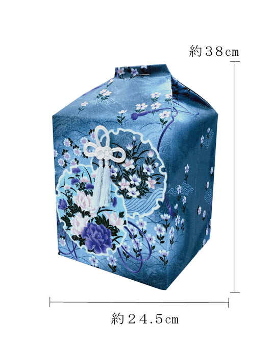 骨覆い・骨壺カバー 友禅 グレー 7寸