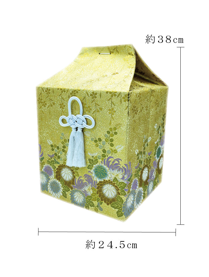 骨覆い・骨壺カバー 金彩菊 7寸