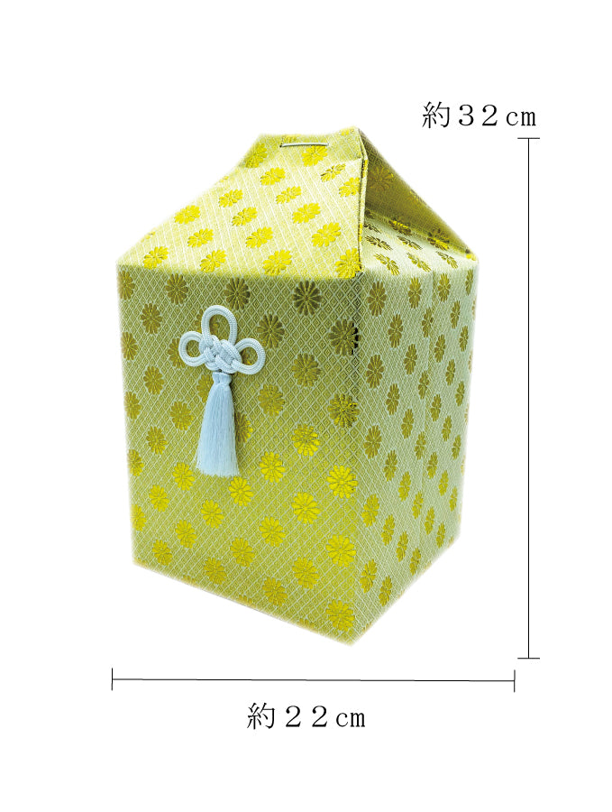 骨覆い・骨壺カバー 広金 金 6寸