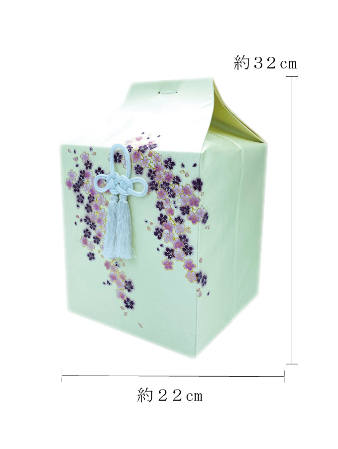 骨覆い・骨壺カバー みやび桜 白 6寸
