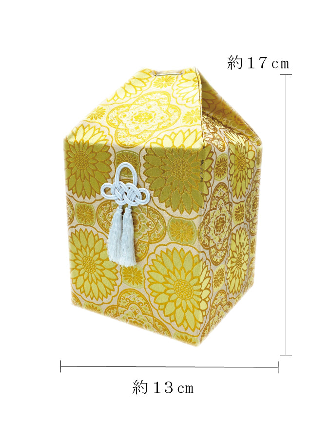 骨覆い・骨壺カバー 金襴 金 3寸