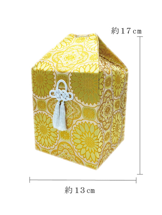 骨覆い・骨壺カバー 金襴 金 3寸