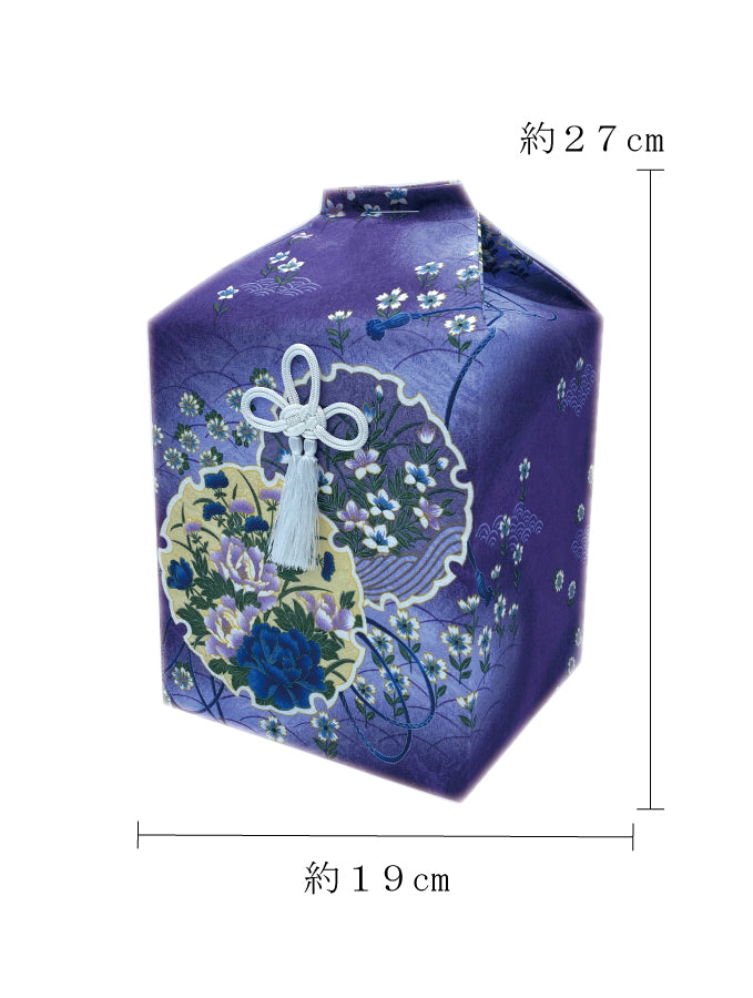 骨覆い・骨壺カバー 友禅 紫 5寸