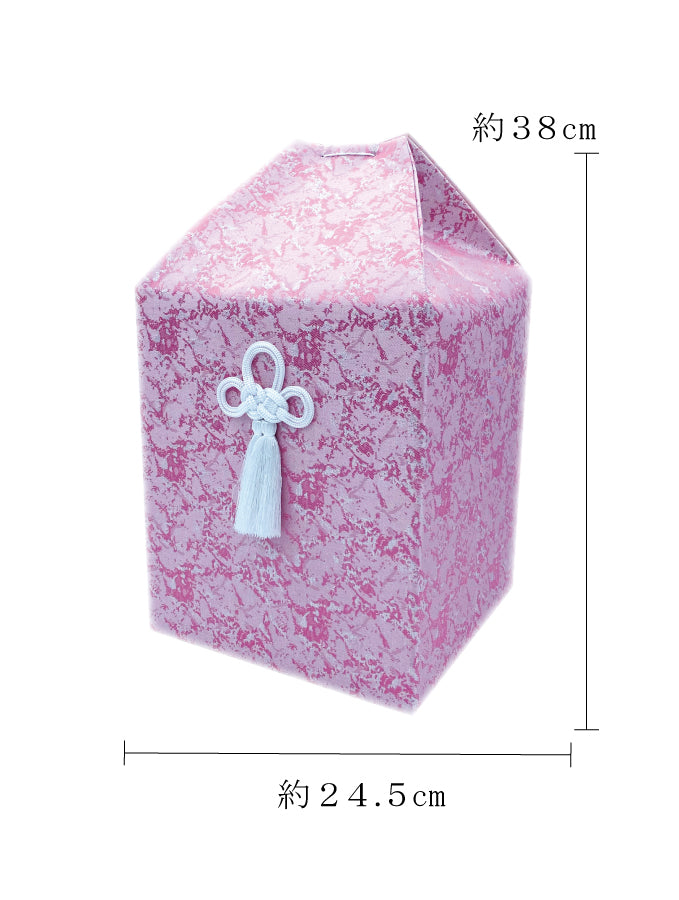 骨覆い・骨壺カバー 彩雲 ピンク 7寸